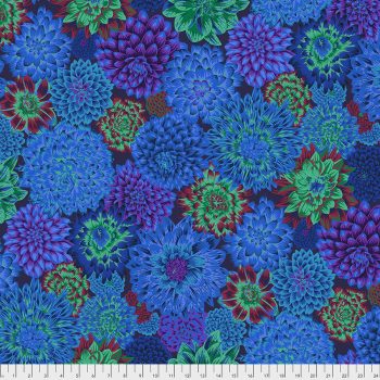 Kaffe Fassett Collective - Dancing Dahlias - Blue