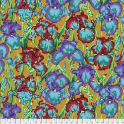 Kaffe Fassett Collective - Bearded Iris - Ochre