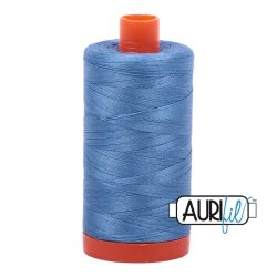 50wt Aurifil Light Wedgewood 100% Cotton Mako Thread