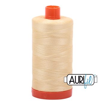 50wt Aurifil Champagne 100% Cotton Mako Thread