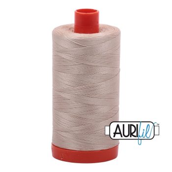 50wt Aurifil Ermine 100% Cotton Mako Thread