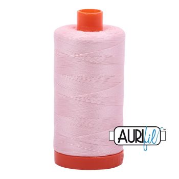 50wt Aurifil Pale Pink 100% Cotton Mako Thread