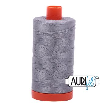 50wt Aurifil Grey 100% Cotton Mako Thread