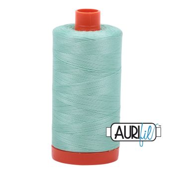 50wt Aurifil Medium Mint 100% Cotton Mako Thread