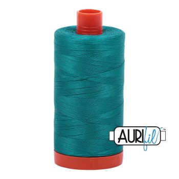 50wt Aurifil Jade 100% Cotton Mako Thread