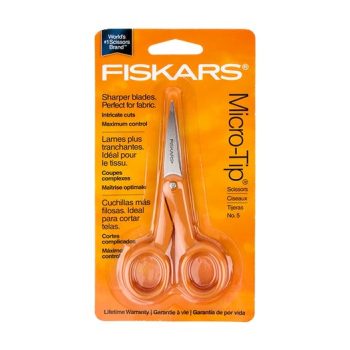 Fiskars 5in Micro Tip Fashion Scissor Orange
