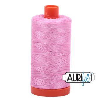 50wt Aurifil Bubblegum - Variegated 100% Cotton Mako Thread