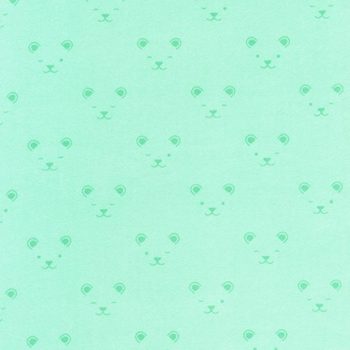 Cotton Fannel - Little Savannah Friends - Mint