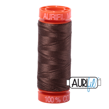 50wt Aurifil Bark100% Cotton Mako Thread - Small Spool