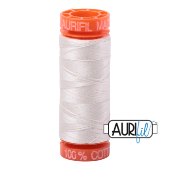 50wt Aurifil Muslin 100% Cotton Mako Thread - Small Spool