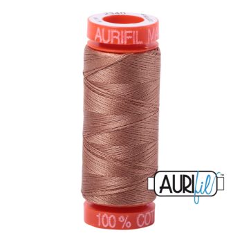 50wt Aurifil Cafe au Lait 100% Cotton Mako Thread - Small Spool