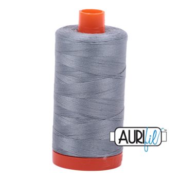 50wt Aurifil Light Blue Grey 100% Cotton Mako Thread