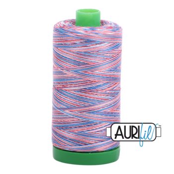 40wt Aurifil Liberty - Variegated 100% Cotton Mako Thread