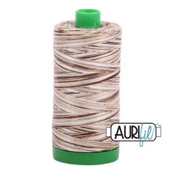 40wt Aurifil Nutty Nougat- Variegated 100% Cotton Mako Thread