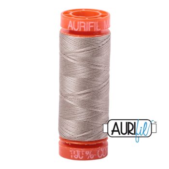 50wt Aurifil Rope Beige 100% Cotton Mako Thread - Small Spool