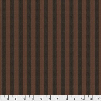 Shot Cottons Narrow Stripe - Cocoa