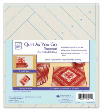 Quilt As You Go Placemats (6) - Casablanca