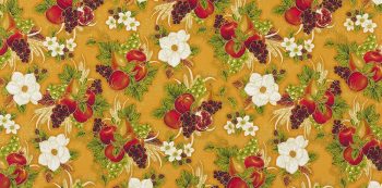 Bounty of the Seasons - Gold (Fabric and Fruit) - Image 2