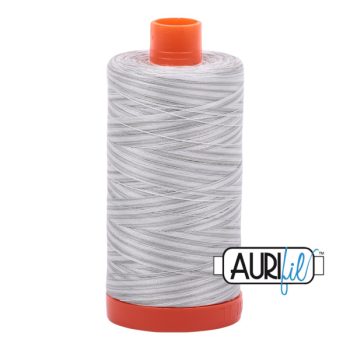 50wt Aurifil Silver Moon - Variegated 100% Cotton Mako Thread