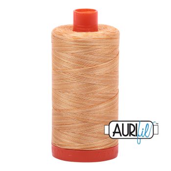 50wt Aurifil Creme Brule - Variegated 100% Cotton Mako Thread