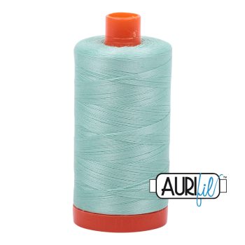 50wt Aurifil Mint 100% Cotton Mako Thread