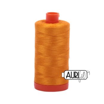 50wt Aurifil Orange 100% Cotton Mako Thread