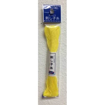 Olympus Sashiko Thread Small Skein 22yds Lemon Yellow