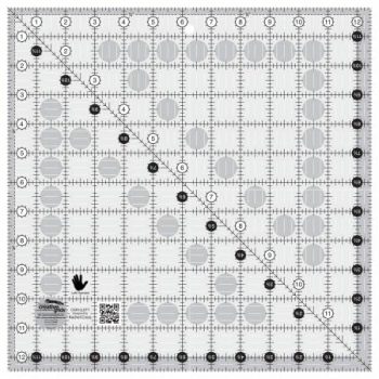 Creative Grids Left Handed Quilt Ruler 4-1/2in Square