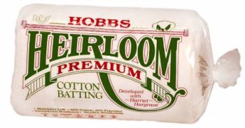 Batting Heirloom Premium Cotton Blend 45in x 60in (Crib Size)