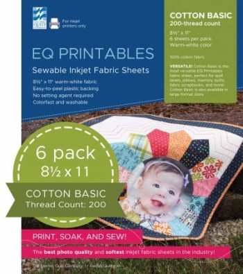 EQ Printables Inkjet Fabric Sheets