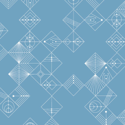 Century Prints - Deco by Giucy Giuce Tiles Chambray Blue