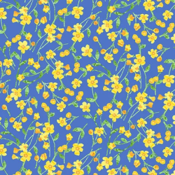 Ceramica by Two Can Art Tossed stems Blue