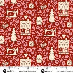 Cozy House by Judy Jarvi Cozy House Vignette Garnet