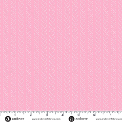 Heart and Soul by Andover Fabrics Chain Stripe Pink