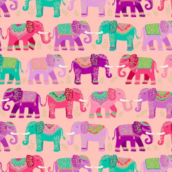 Jaipur by Makower UK Elephants