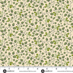 Little Clover by Andover Fabrics Creeping Clover White