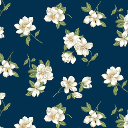Magnolia by Andover Fabrics Small Magnilia Blue