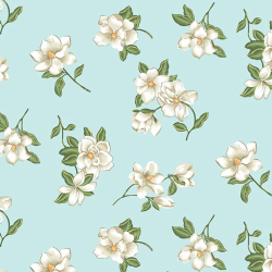 Magnolia by Andover Fabrics Small Magnilia Light Blue